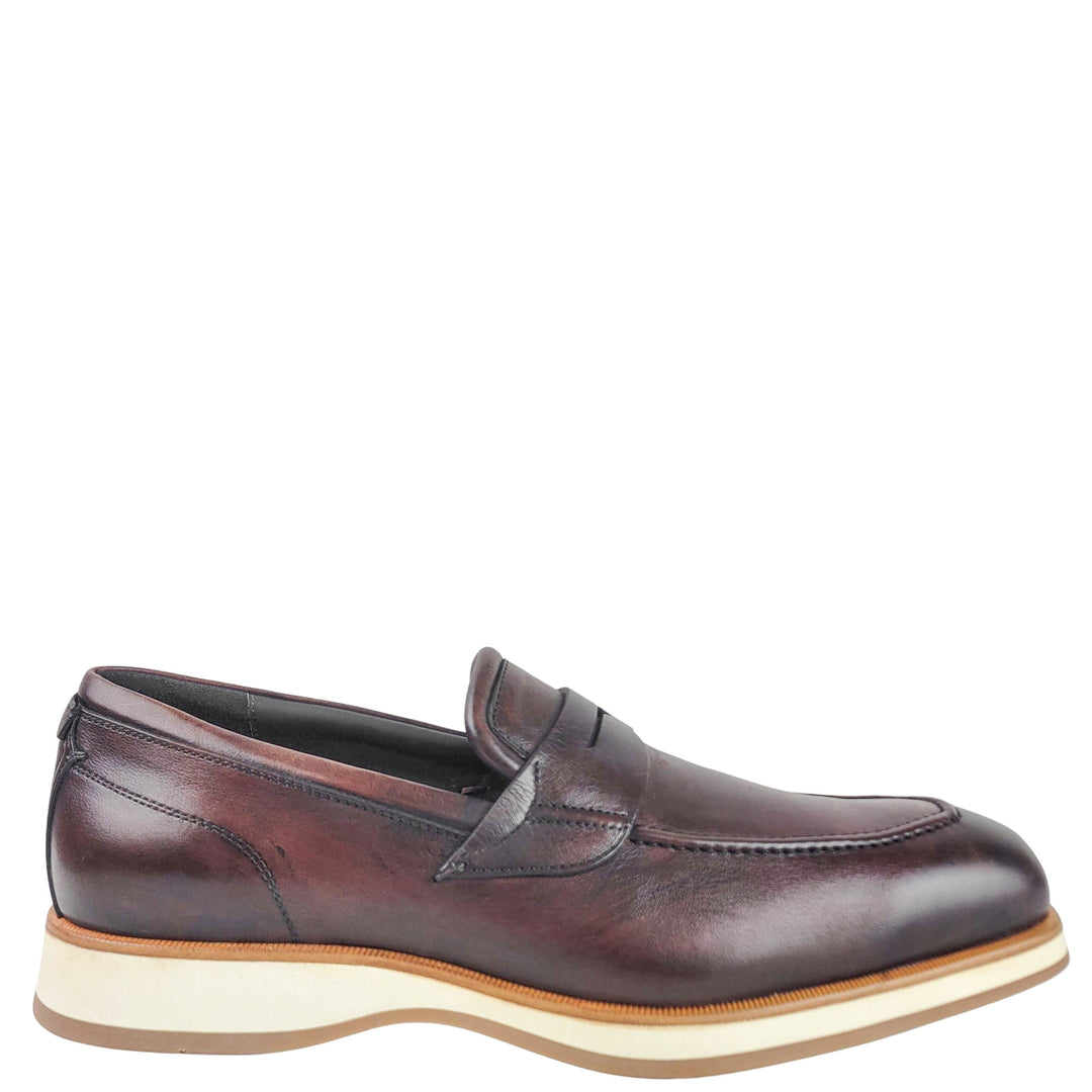 Di Bianco Loafers in Chestnut - Discounts on Di Bianco at UAL