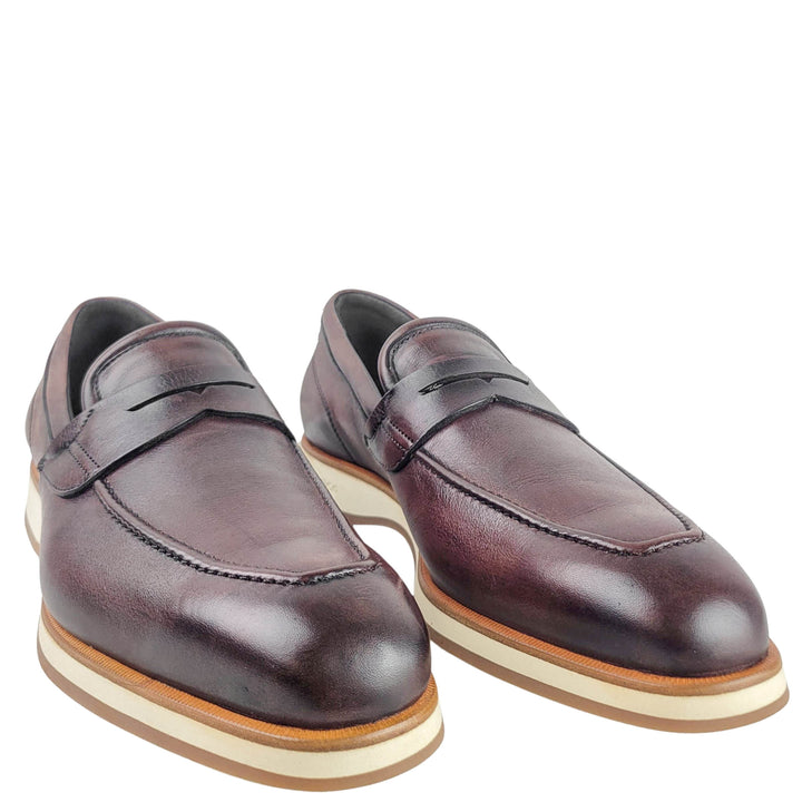 Di Bianco Loafers in Chestnut - Discounts on Di Bianco at UAL
