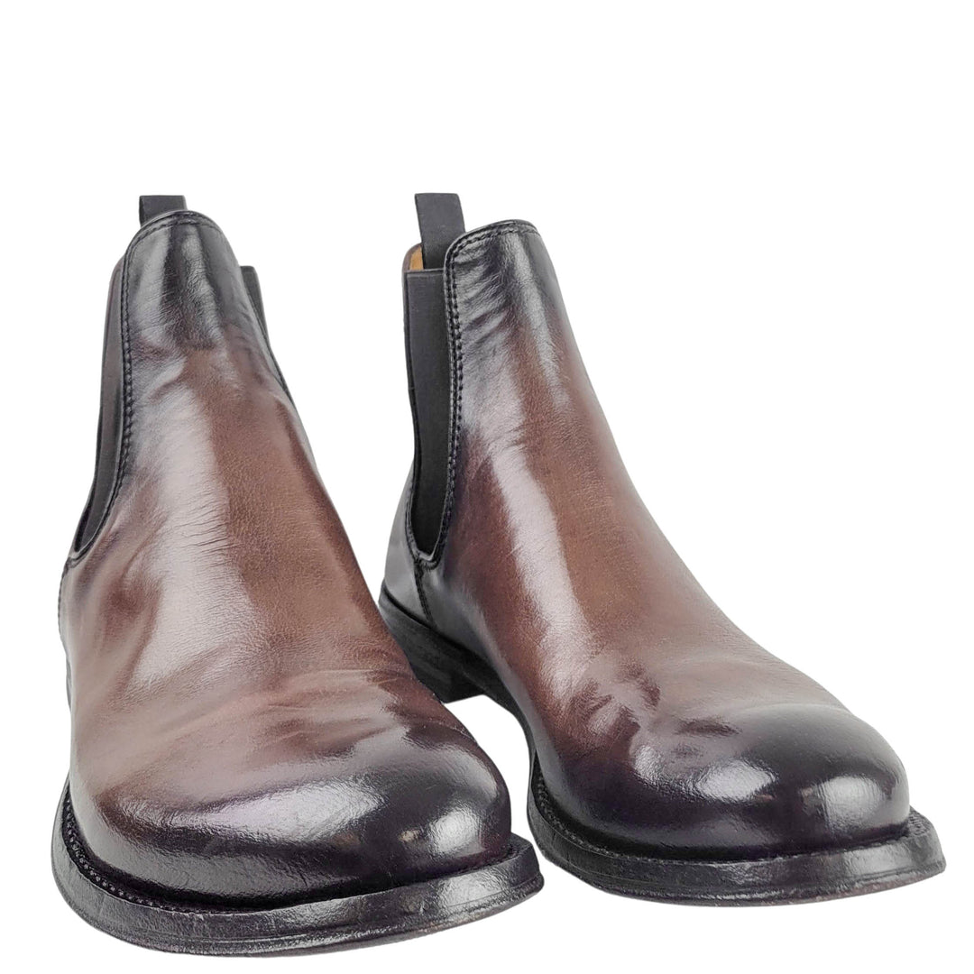 Officine Creative Chelsea Boots in Dark Brown - Discounts on Officine Creative at UAL