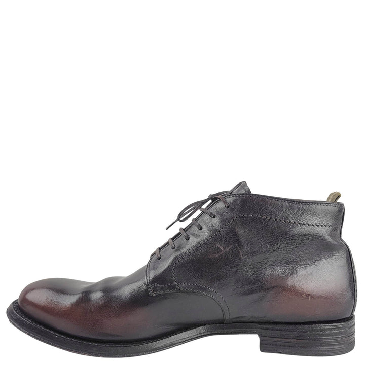 Officine Creative Lace Up Boots in Dark Brown - Discounts on Officine Creative at UAL
