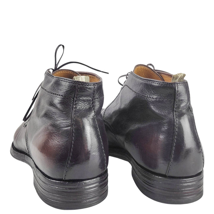 Officine Creative Lace Up Boots in Dark Brown - Discounts on Officine Creative at UAL