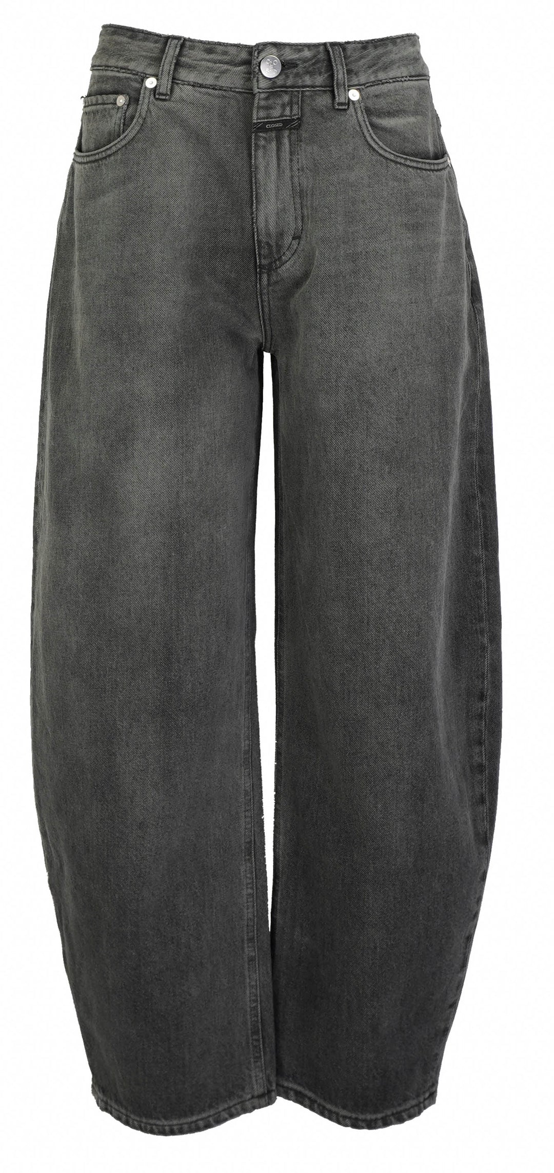 Closed Jazzie Barrel Jeans in Mid Grey - Discounts on Closed at UAL