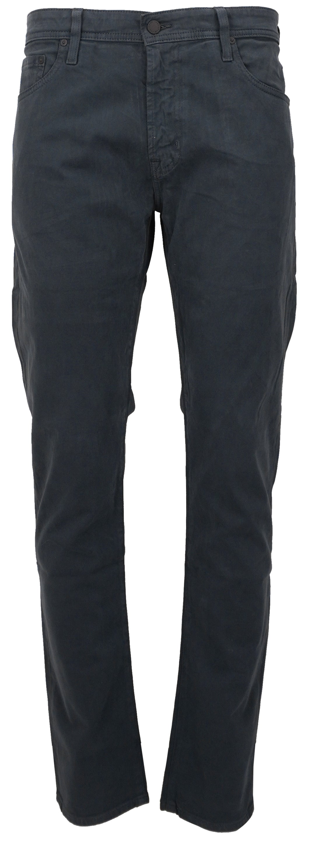 AG Tellis Sueded Sateen Pants in Slate Blue Grey - Discounts on AG Jeans at UAL