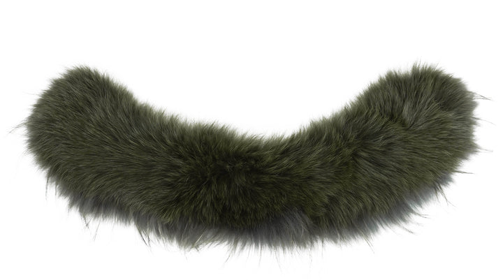 Yves Salomon Fur Collar at Dark Green