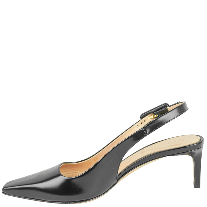 Gianvito Rossi Lindsay Slingback Heels in Black