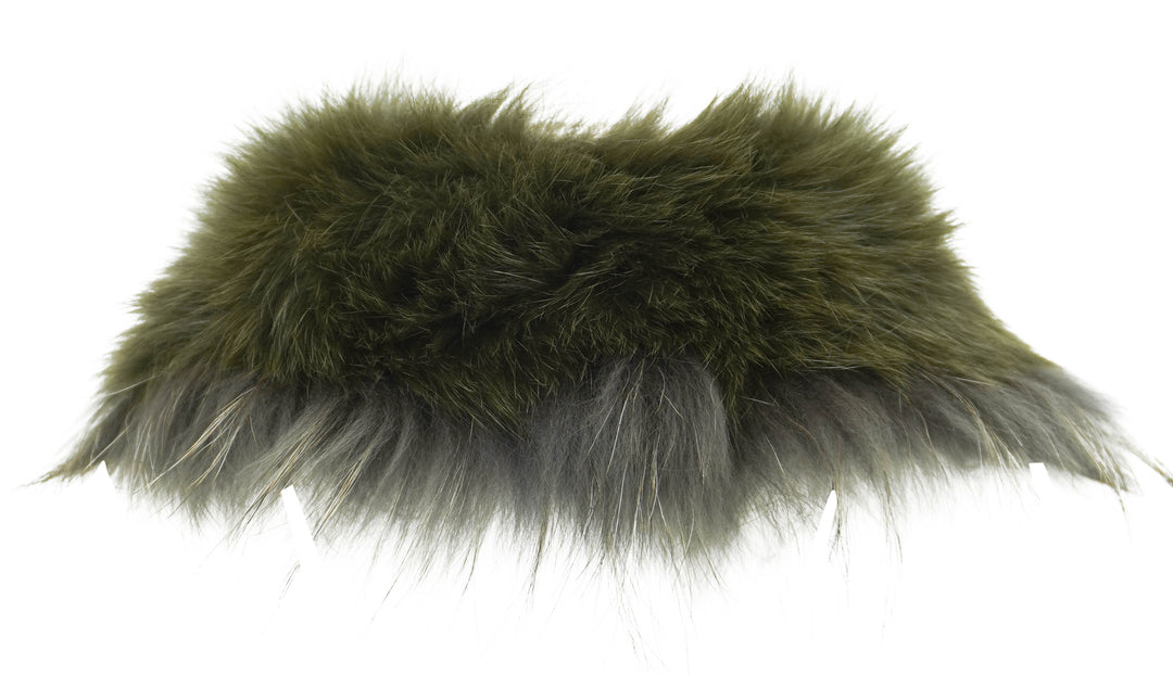 Yves Salomon Fur Collar at Dark Green