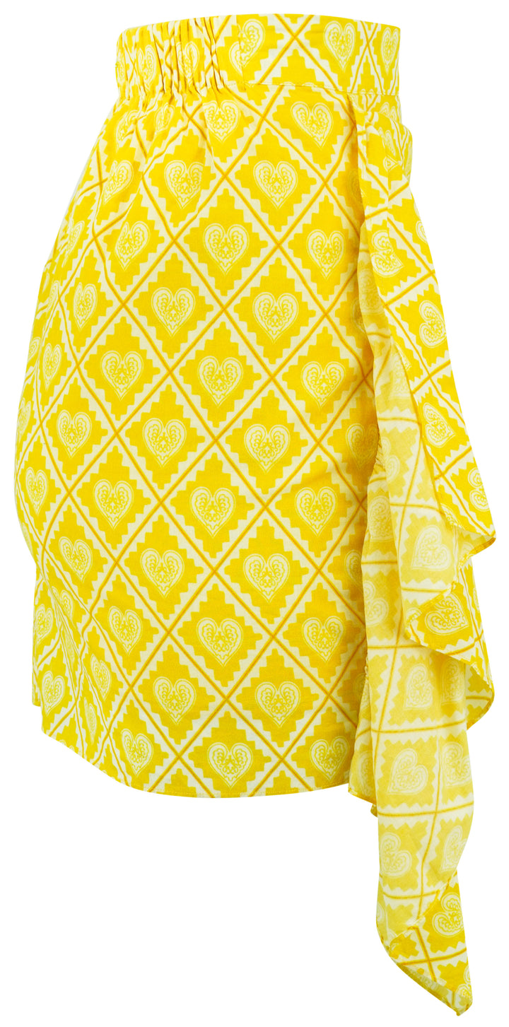 Rhode Hannah Skirt in Love Lockdown Yellow - Discounts on Rhode at UAL