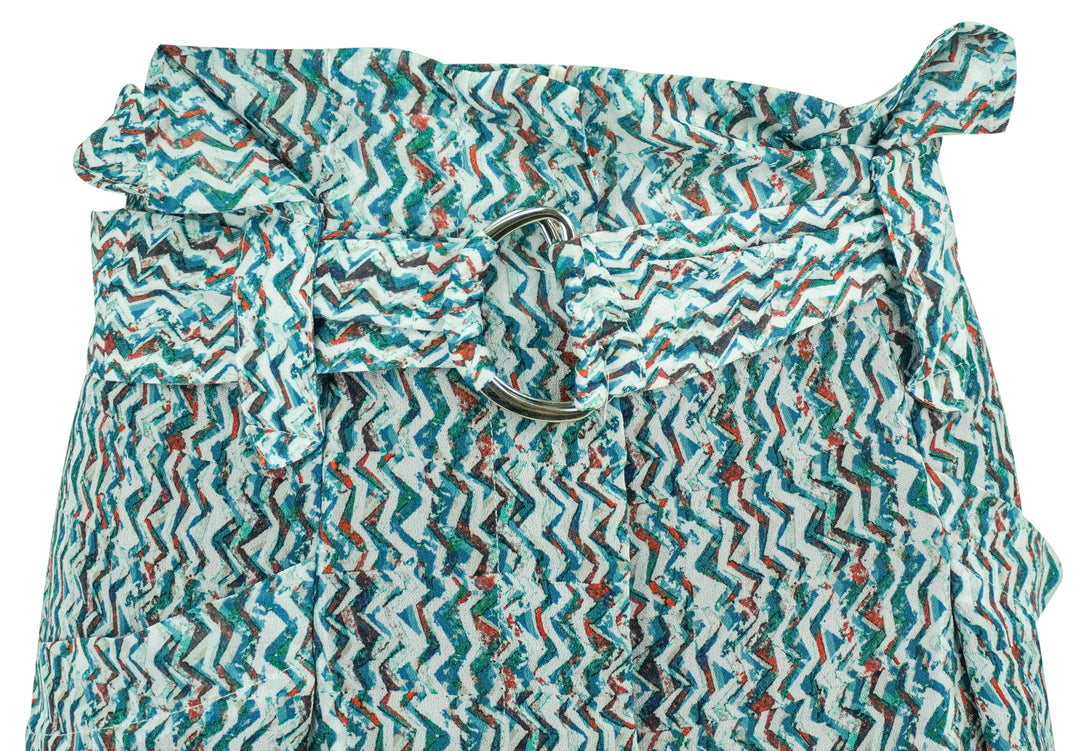 Iro Rasine Shorts in Blue Multi - Discounts on Iro at UAL