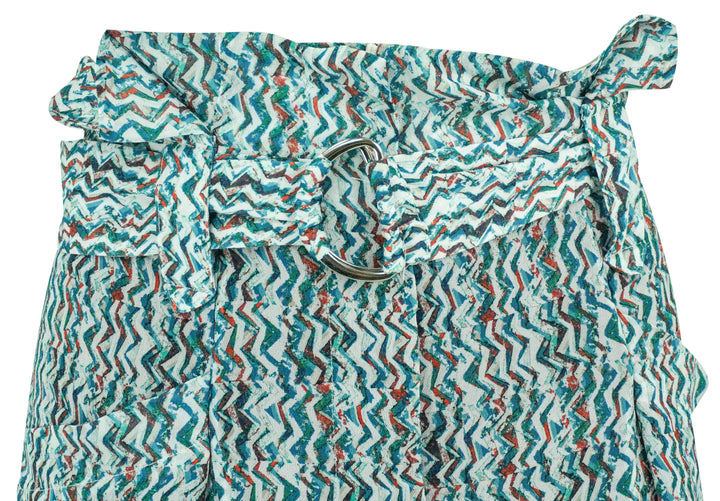 Iro Rasine Shorts in Blue Multi - Discounts on Iro at UAL