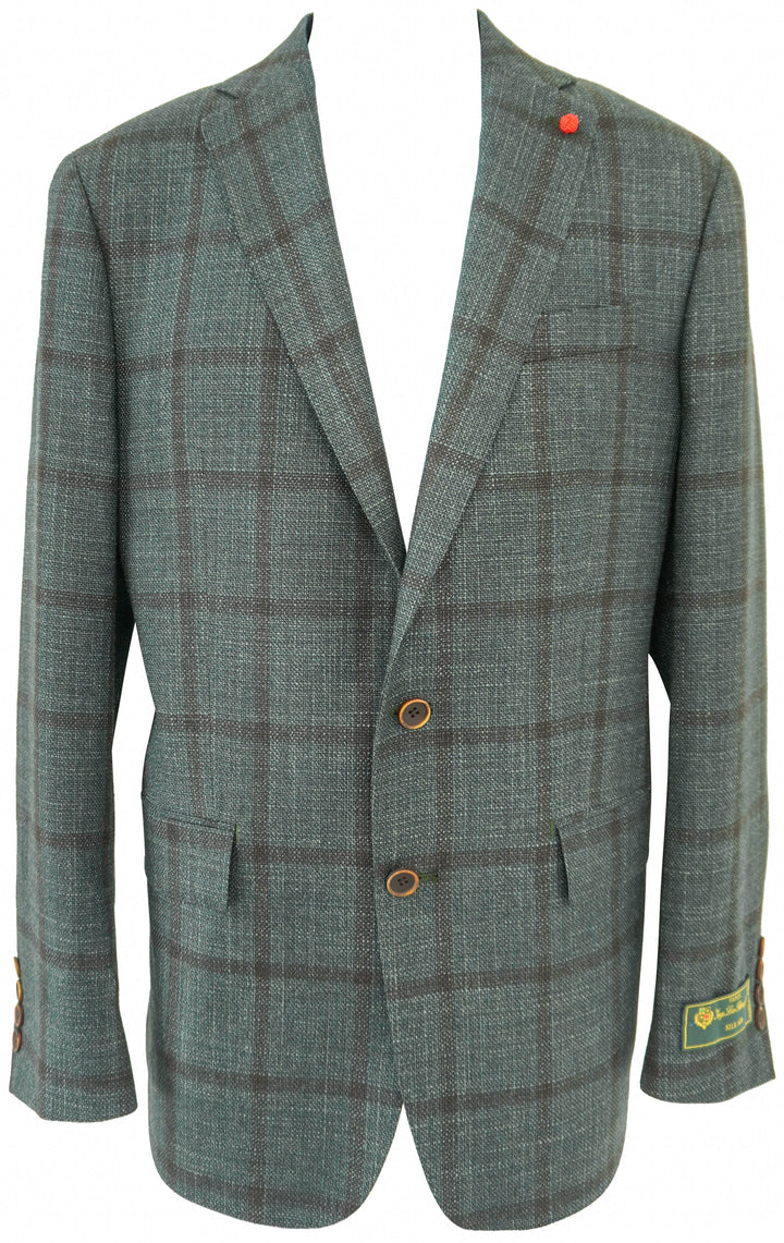 M.S. Giacomo Blazer in Olive/Brown