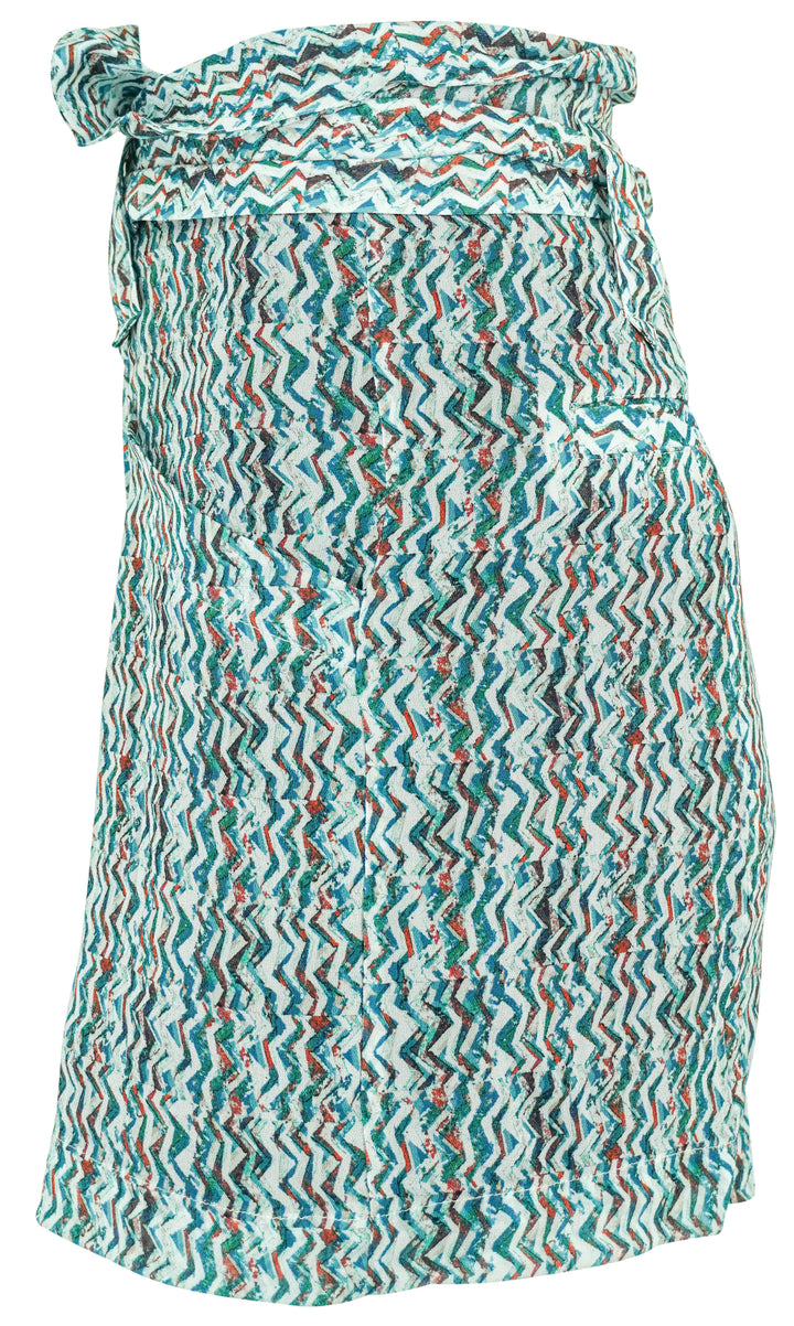 Iro Rasine Shorts in Blue Multi - Discounts on Iro at UAL