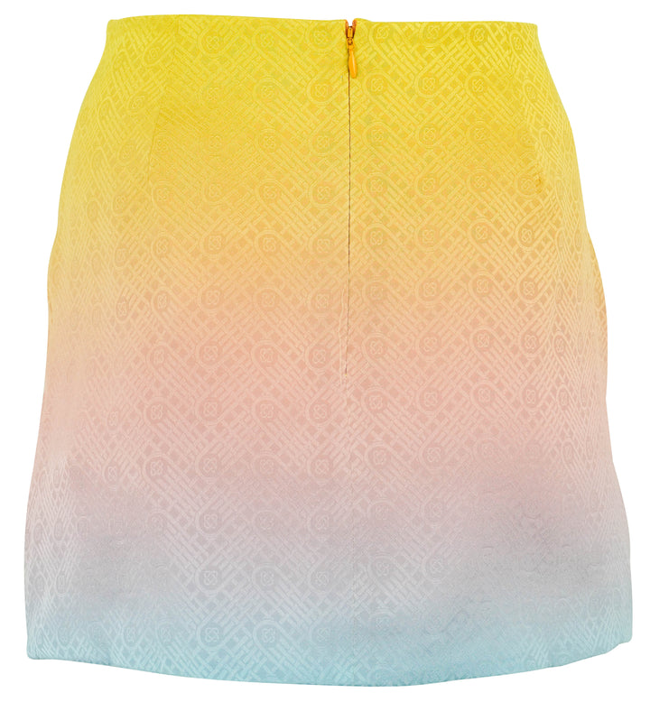 Casablanca Printed Mini Skirt in Pastel Gradient - Discounts on Casablanca at UAL