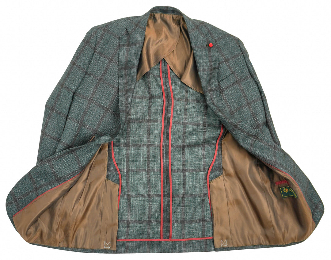 M.S. Giacomo Blazer in Olive/Brown
