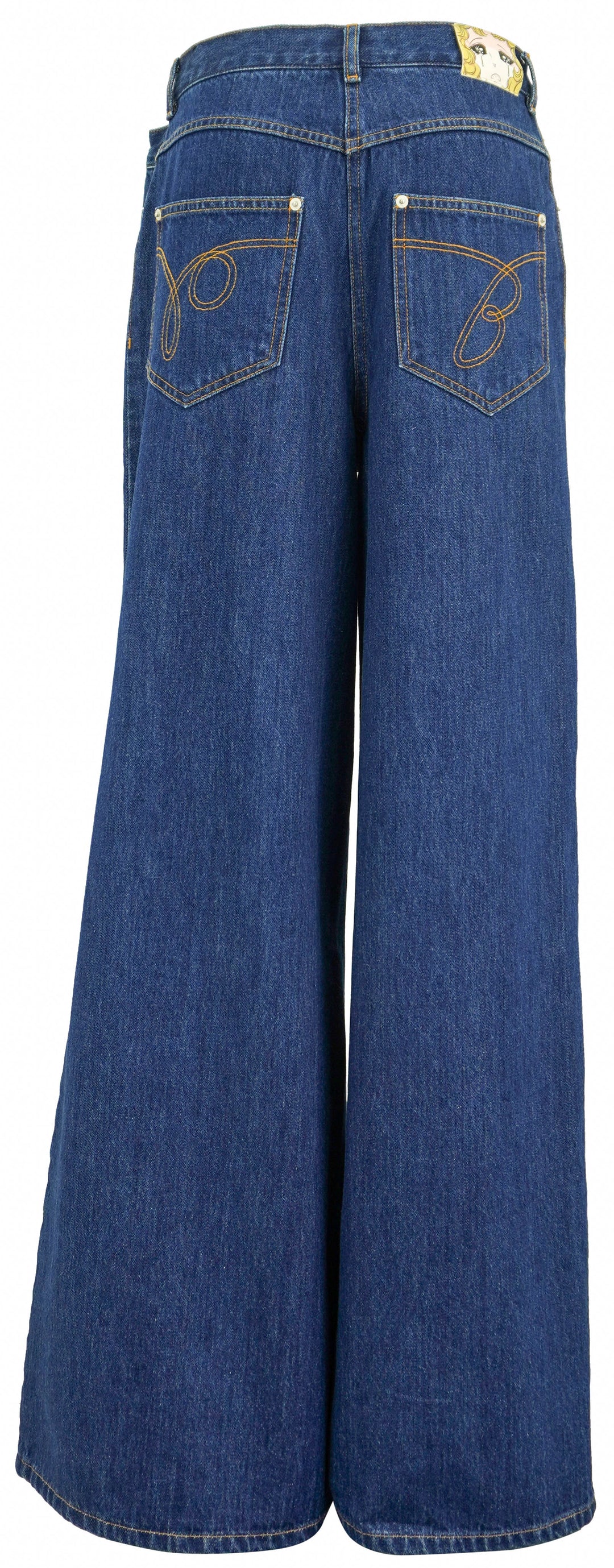 PushBUTTON Side Folded Denim in Blue - Discounts on PushBUTTON at UAL