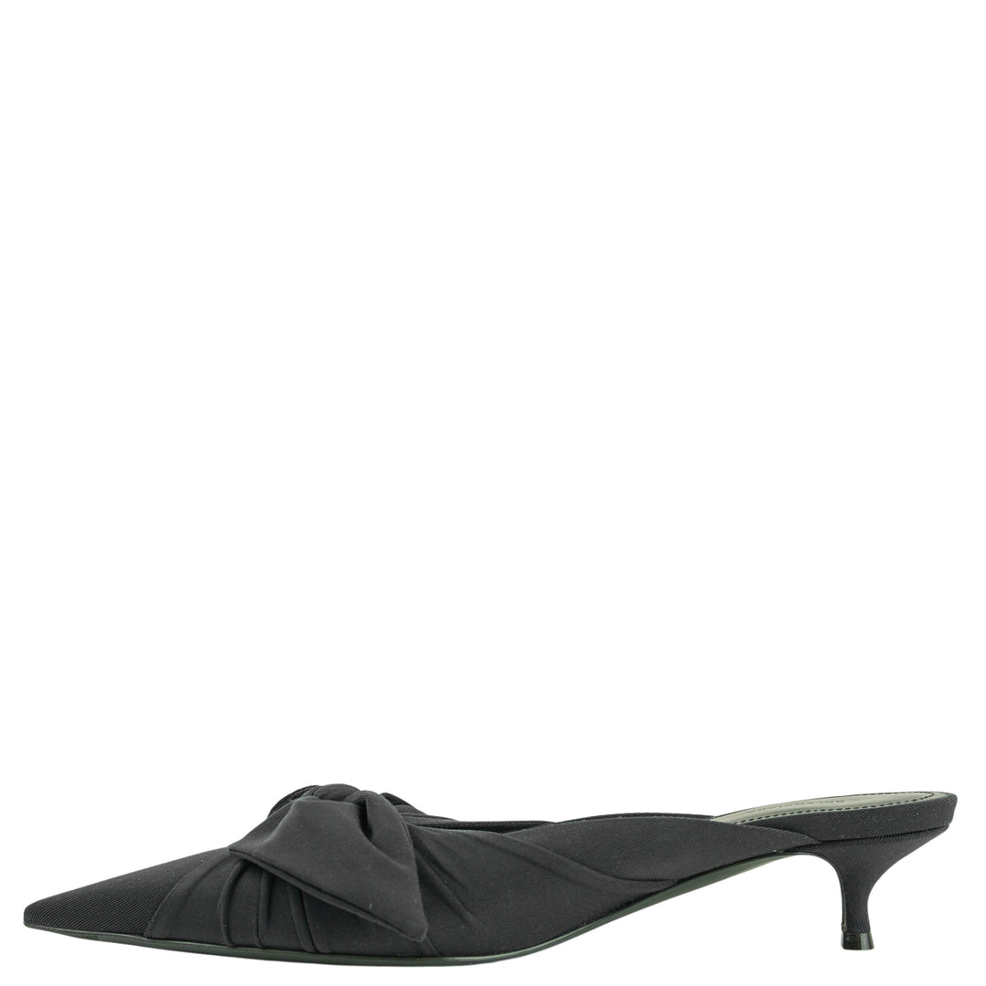 Balenciaga Knife Knot Mule Heels in Black - Discounts on Balenciaga at UAL