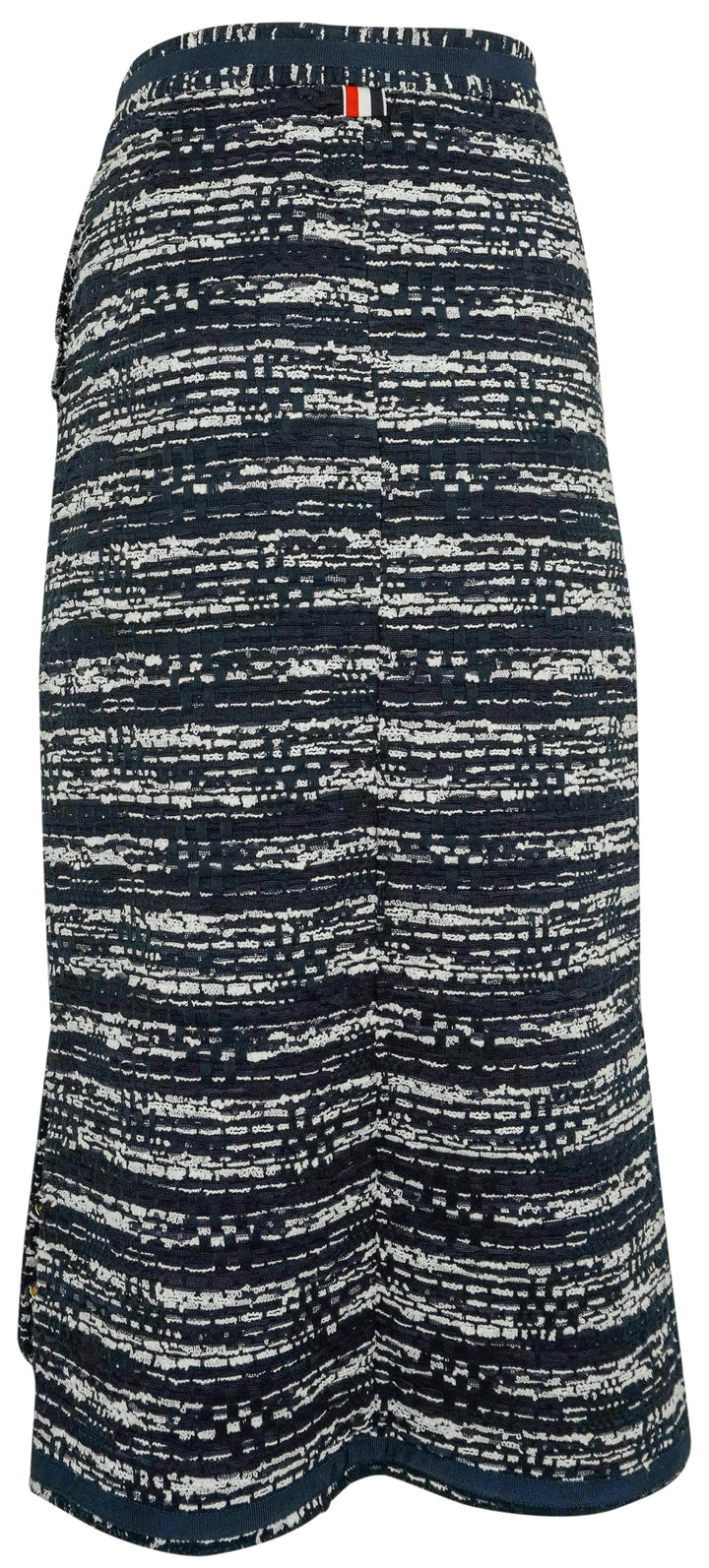 Thom Browne. Tweed Pencil Skirt in Navy and White - Discounts on Thom Browne. at UAL