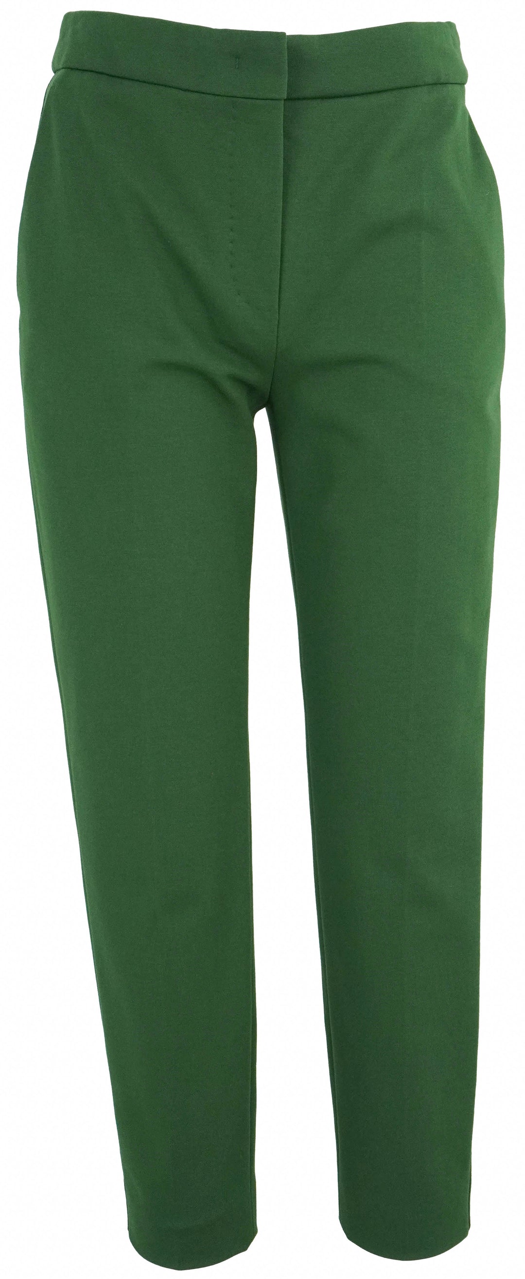 Max Mara Pegno Jersey Trousers in Dark Green - Discounts on Max Mara at UAL