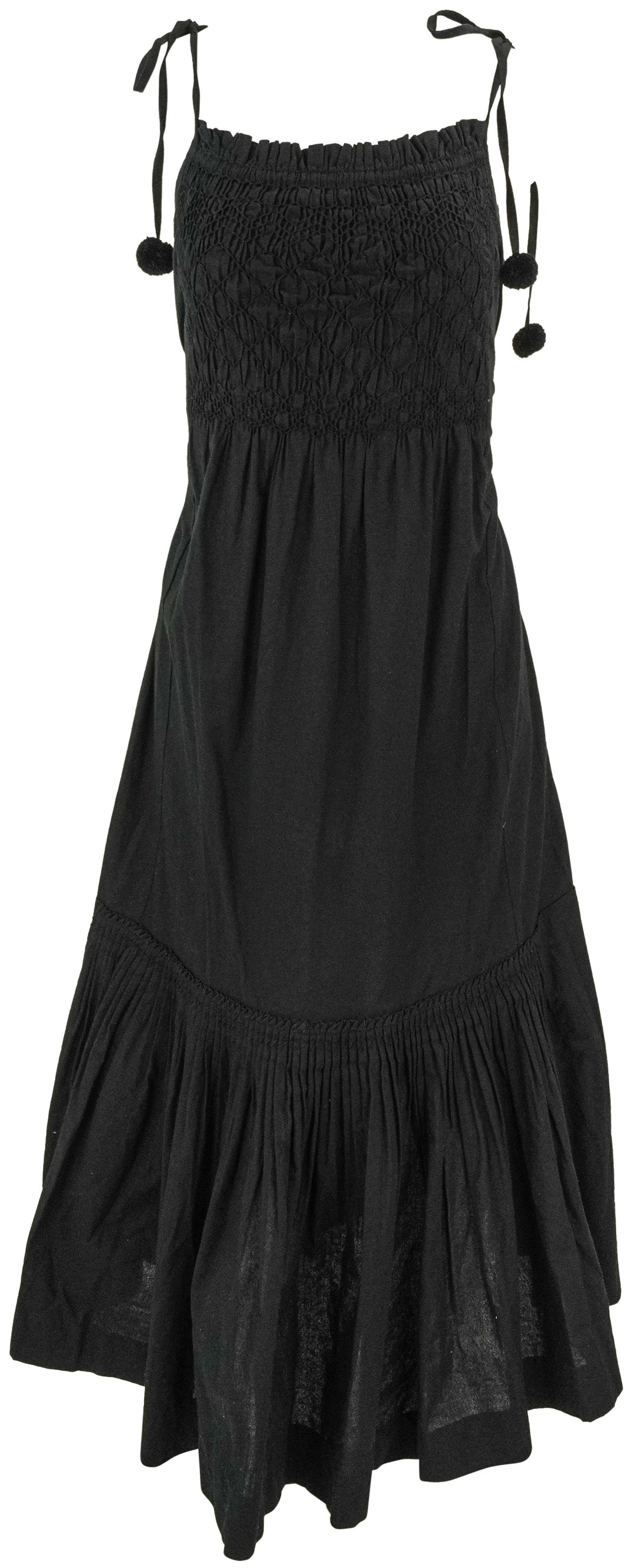 Sea New York Willa Sleeveless Smocked Dress in Black - Discounts on Sea NY at UAL