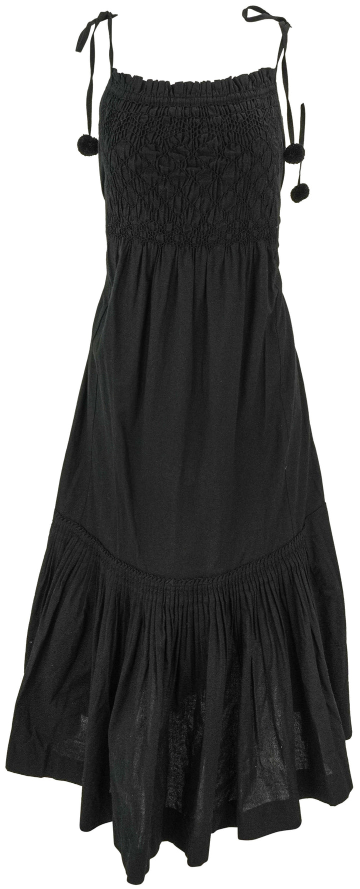 Sea New York Willa Sleeveless Smocked Dress in Black - Discounts on Sea NY at UAL