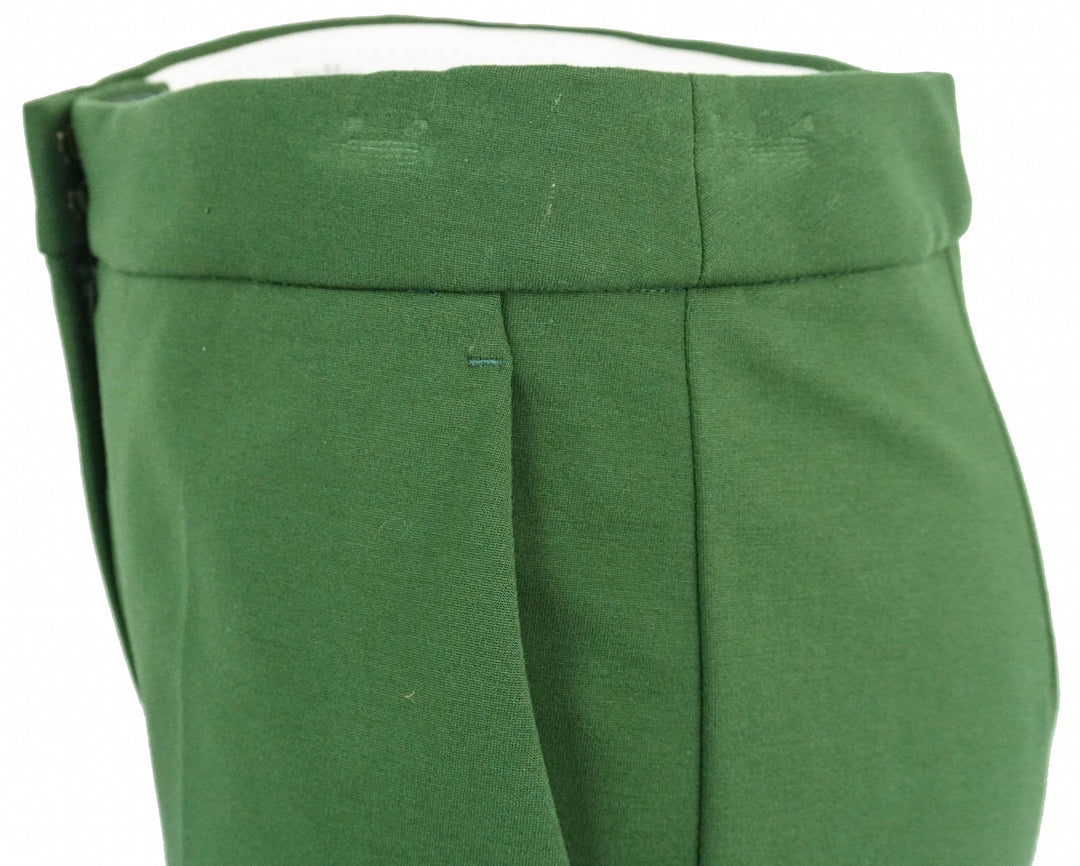 Max Mara Pegno Jersey Trousers in Dark Green - Discounts on Max Mara at UAL