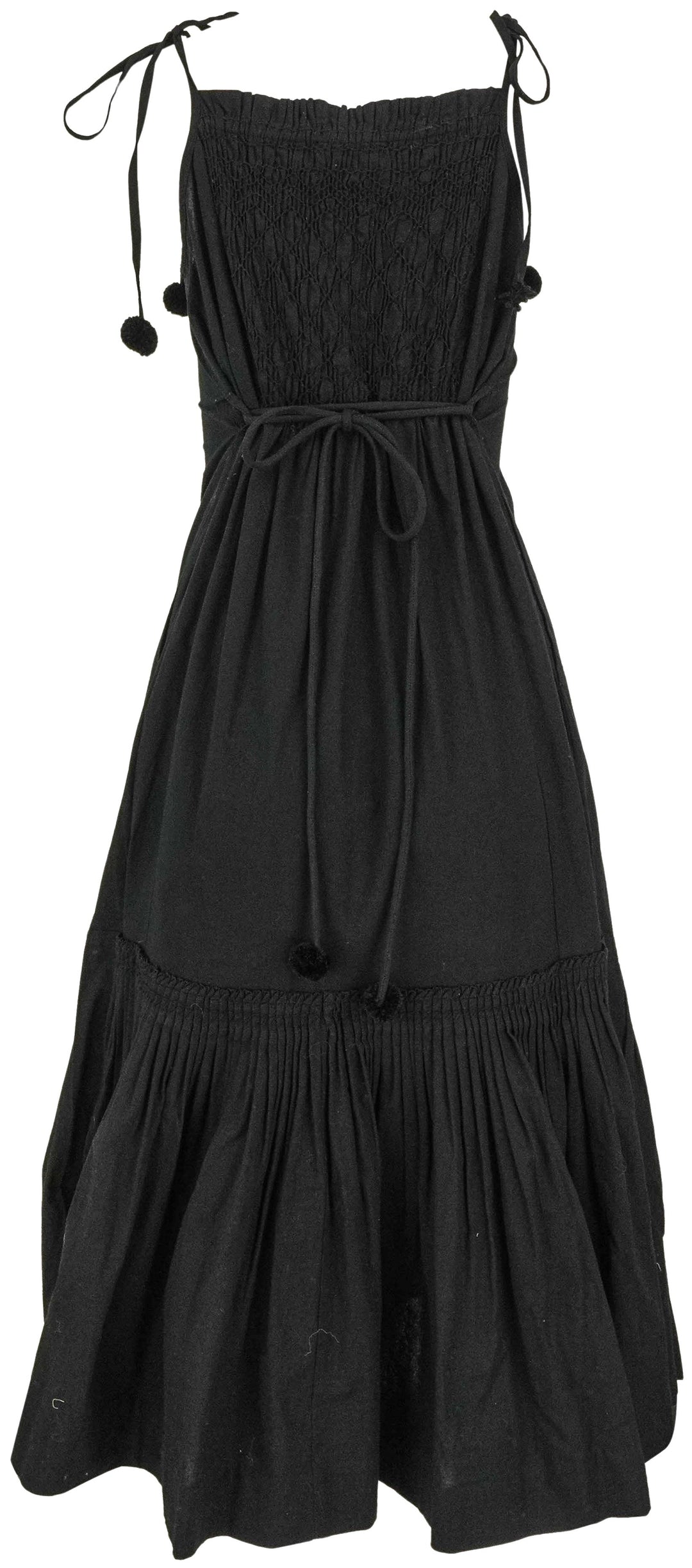 Sea New York Willa Sleeveless Smocked Dress in Black - Discounts on Sea NY at UAL