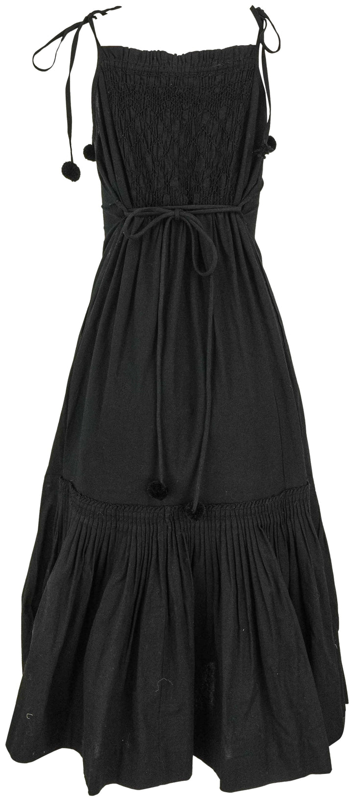 Sea New York Willa Sleeveless Smocked Dress in Black - Discounts on Sea NY at UAL