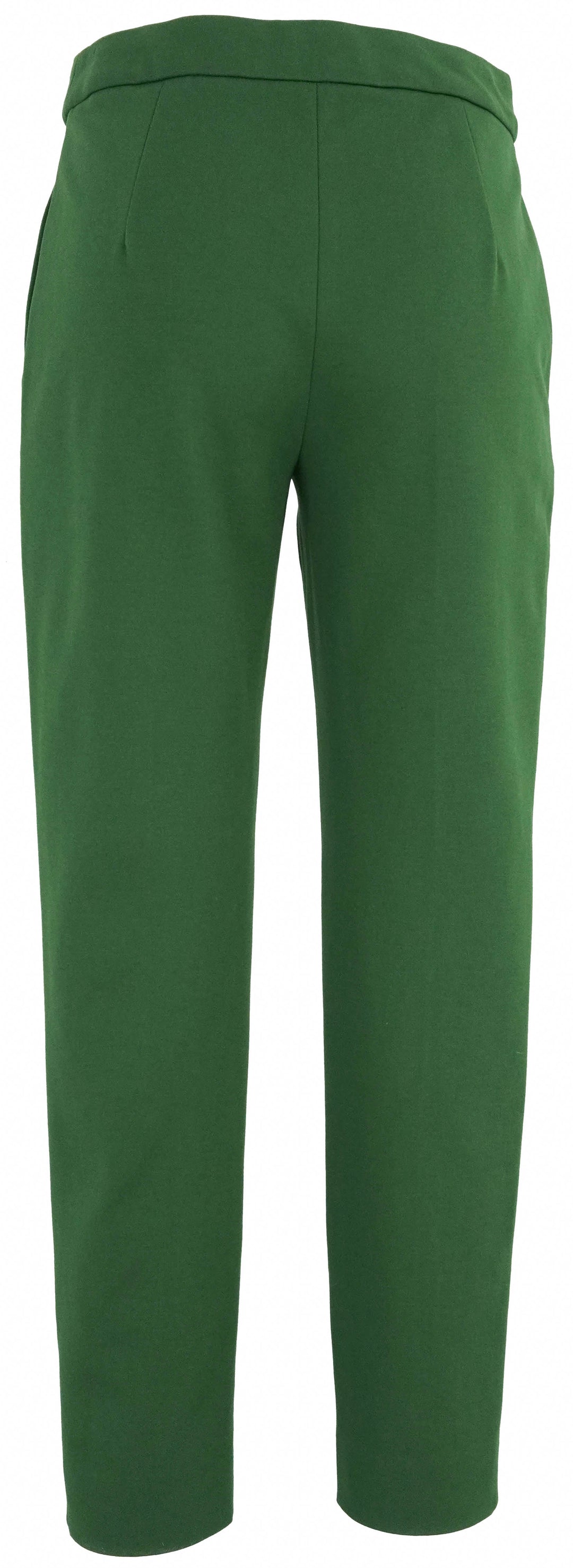 Max Mara Pegno Jersey Trousers in Dark Green - Discounts on Max Mara at UAL