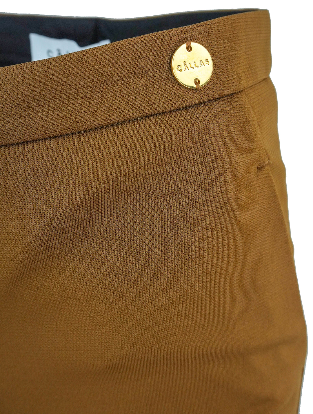 Câllas Charlotte Crepe Trousers in Caramel - Discounts on Callas at UAL