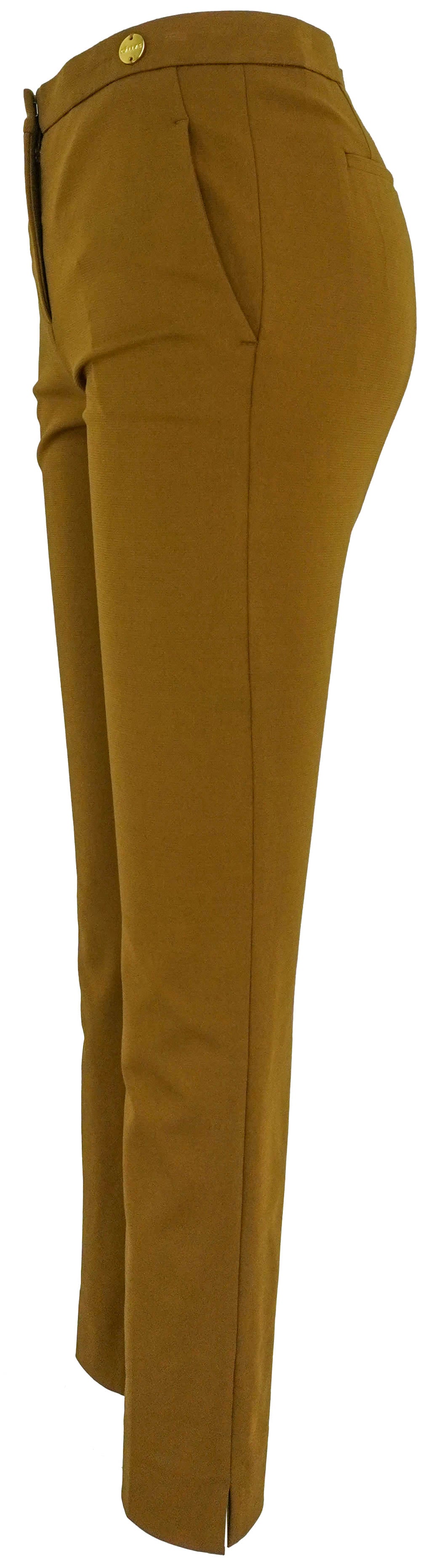 Câllas Charlotte Crepe Trousers in Caramel - Discounts on Callas at UAL