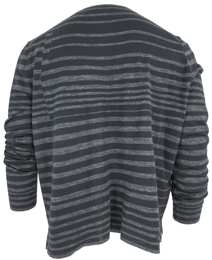 Ermenegildo Zegna Long Sleeve Top in Navy Stripe - Discounts on Ermenegildo Zegna at UAL