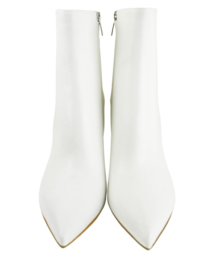 Gianvito Rossi Leather Piper 85 Ankle Boots in Glove White - Discounts on Gianvito Rossi at UAL