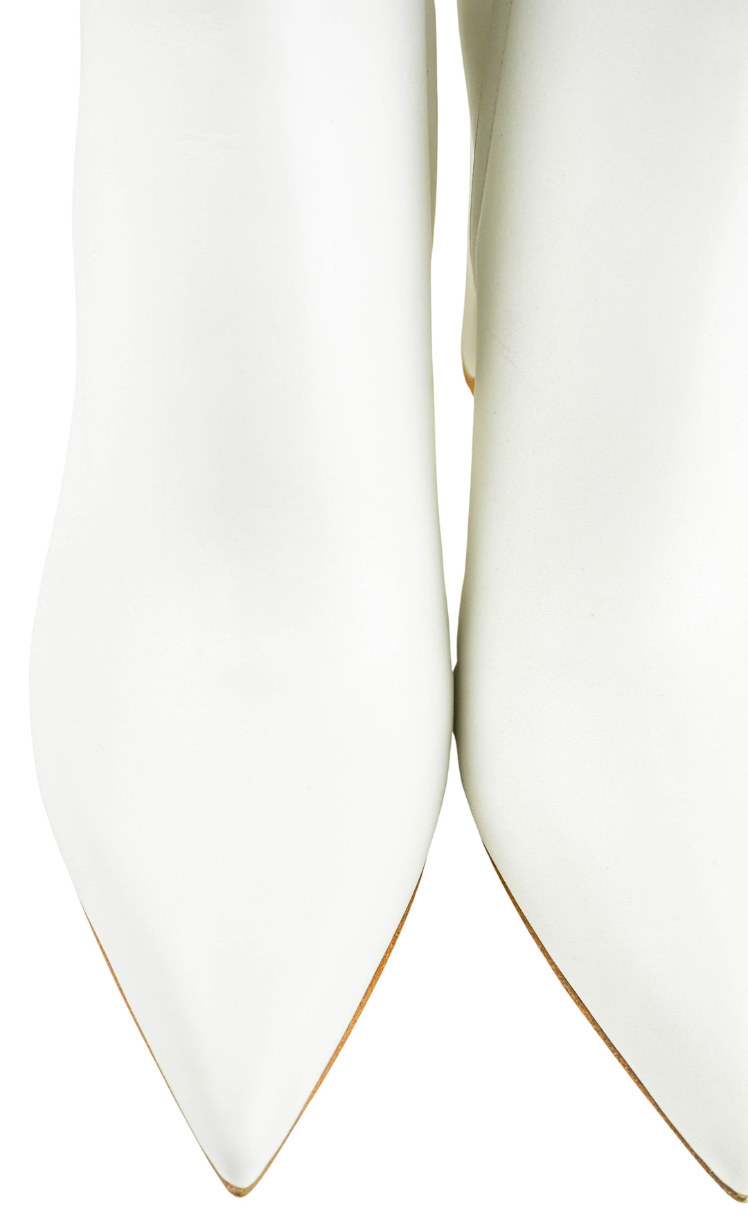 Gianvito Rossi Leather Piper 85 Ankle Boots in Glove White - Discounts on Gianvito Rossi at UAL