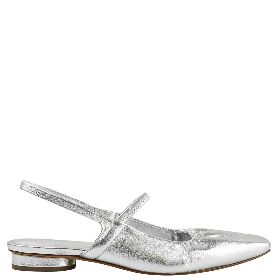 Vince. Venice Slingback Flats in Warm Silver - Discounts on Vince. at UAL