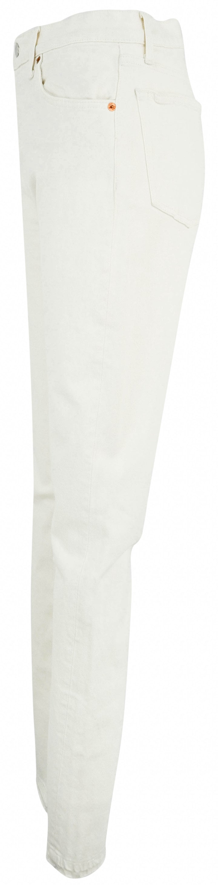 Re/Done 70s High Rise Skinny Bootcut Jeans in Vintage White - Discounts on RE/DONE at UAL