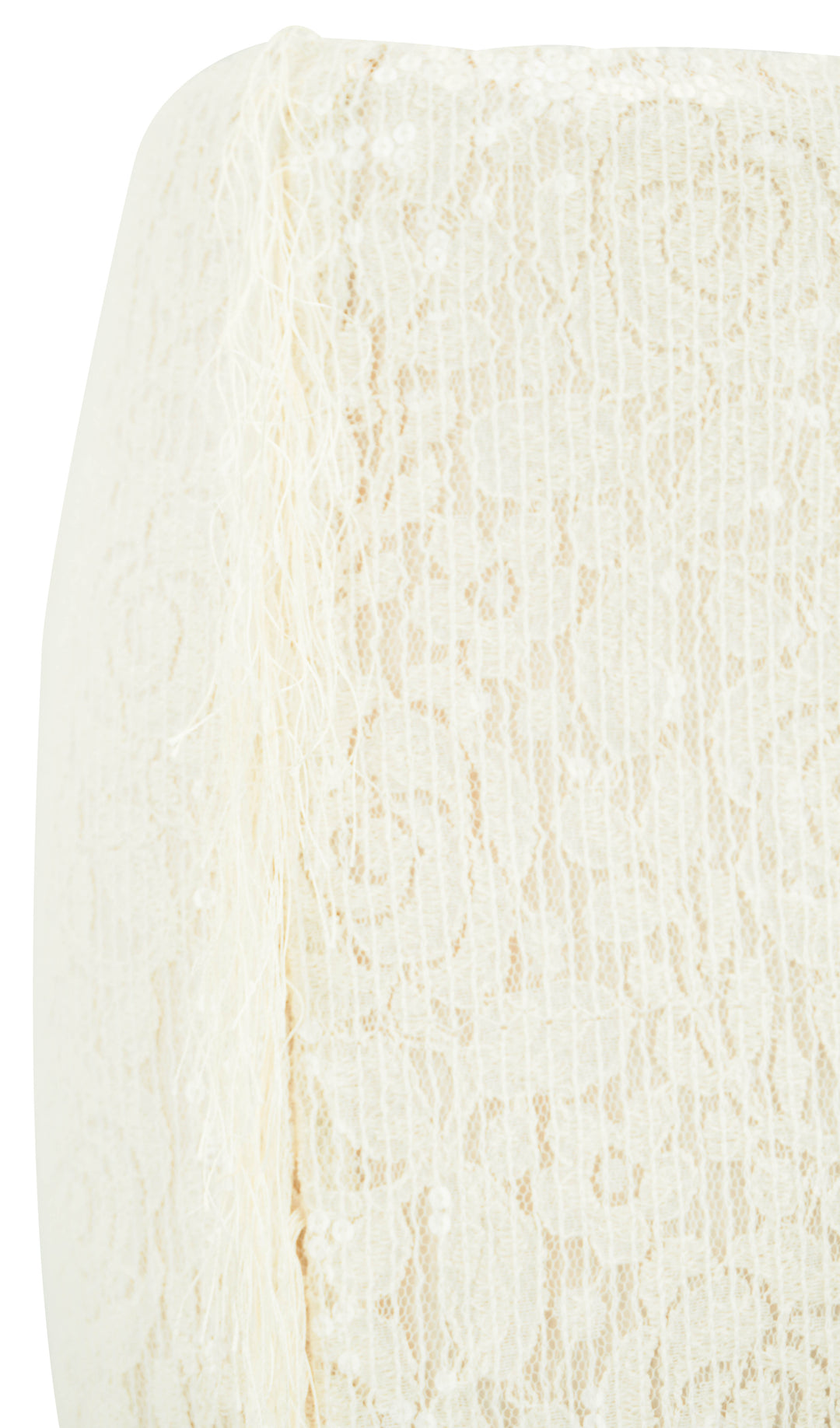 MSGM Sequin Lace Skirt in Cream - Discounts on MSGM at UAL