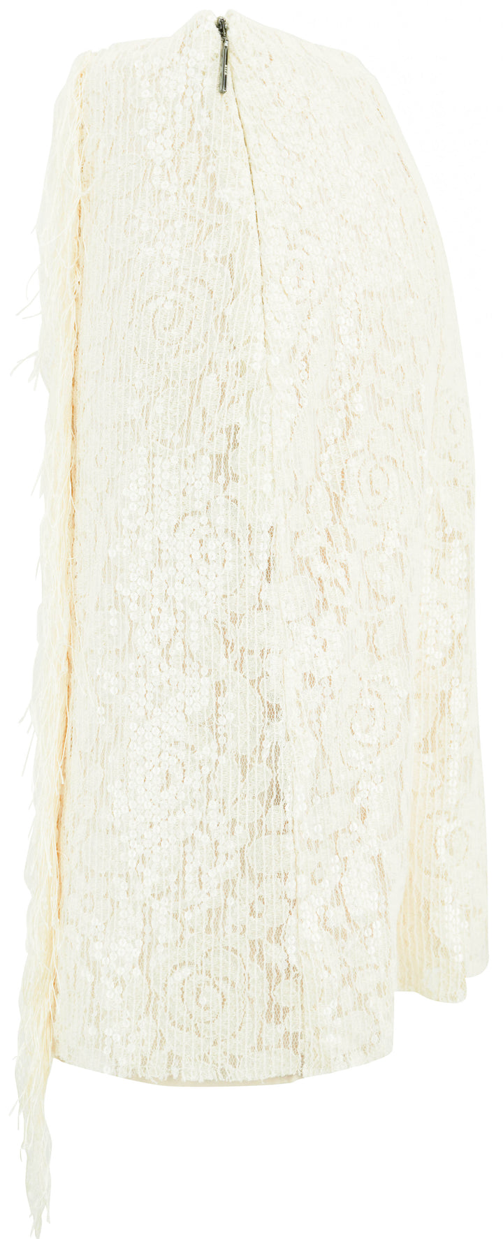 MSGM Sequin Lace Skirt in Cream - Discounts on MSGM at UAL