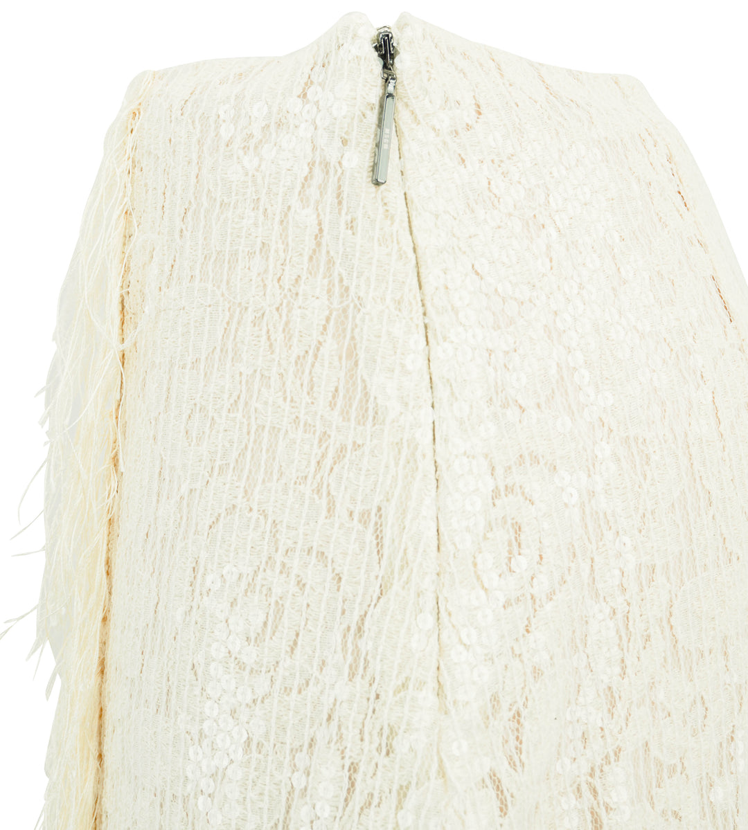 MSGM Sequin Lace Skirt in Cream - Discounts on MSGM at UAL