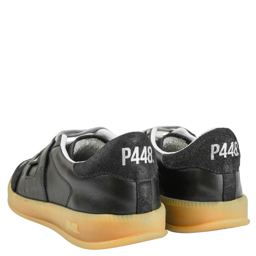 P448 Monza Glitterfine Sneakers in Black - Discounts on P448 at UAL