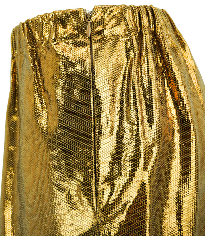 Forte_Forte Honeycomb Skirt in Gold - Discounts on Forte_Forte at UAL