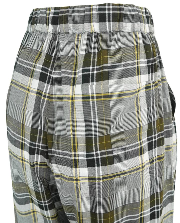 Undercover Tapered Pants in Grey Plaid - Discounts on Undercover at UAL