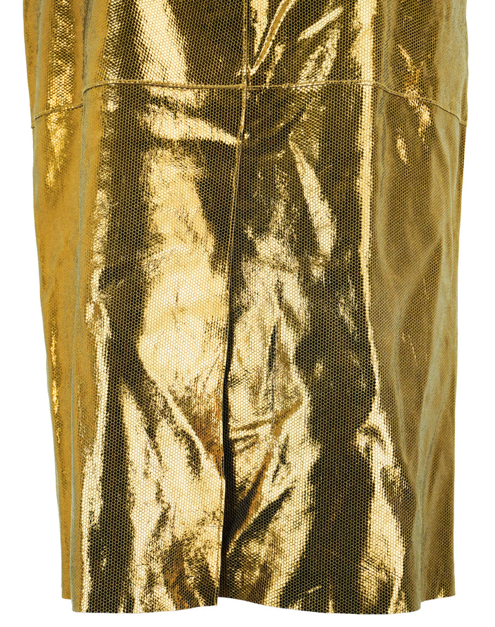Forte_Forte Honeycomb Skirt in Gold - Discounts on Forte_Forte at UAL