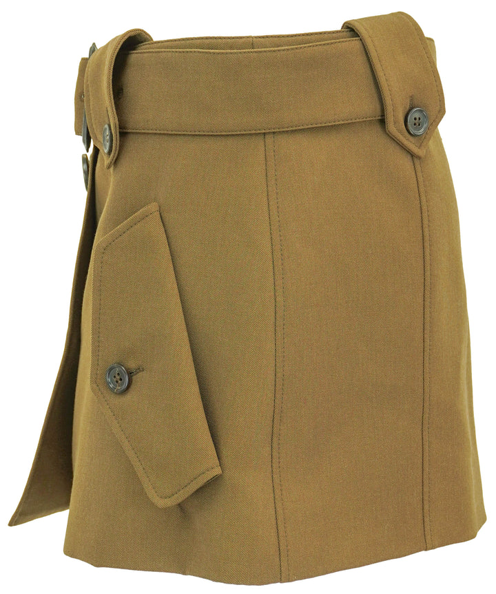 Miu Miu Cargo Mini Skirt in Khaki