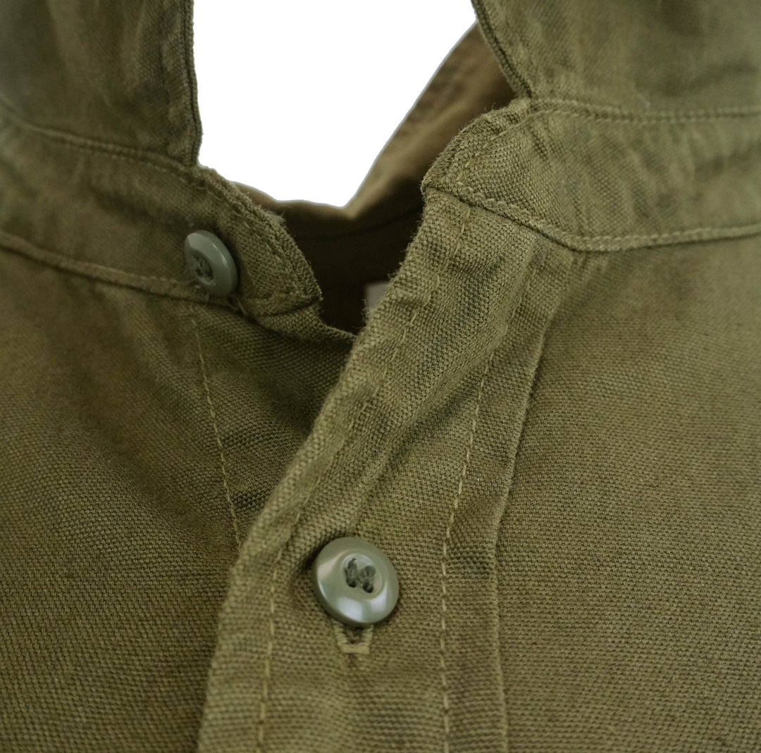 NSF Cotton Button-Up in Dark Green - Discounts on NSF at UAL