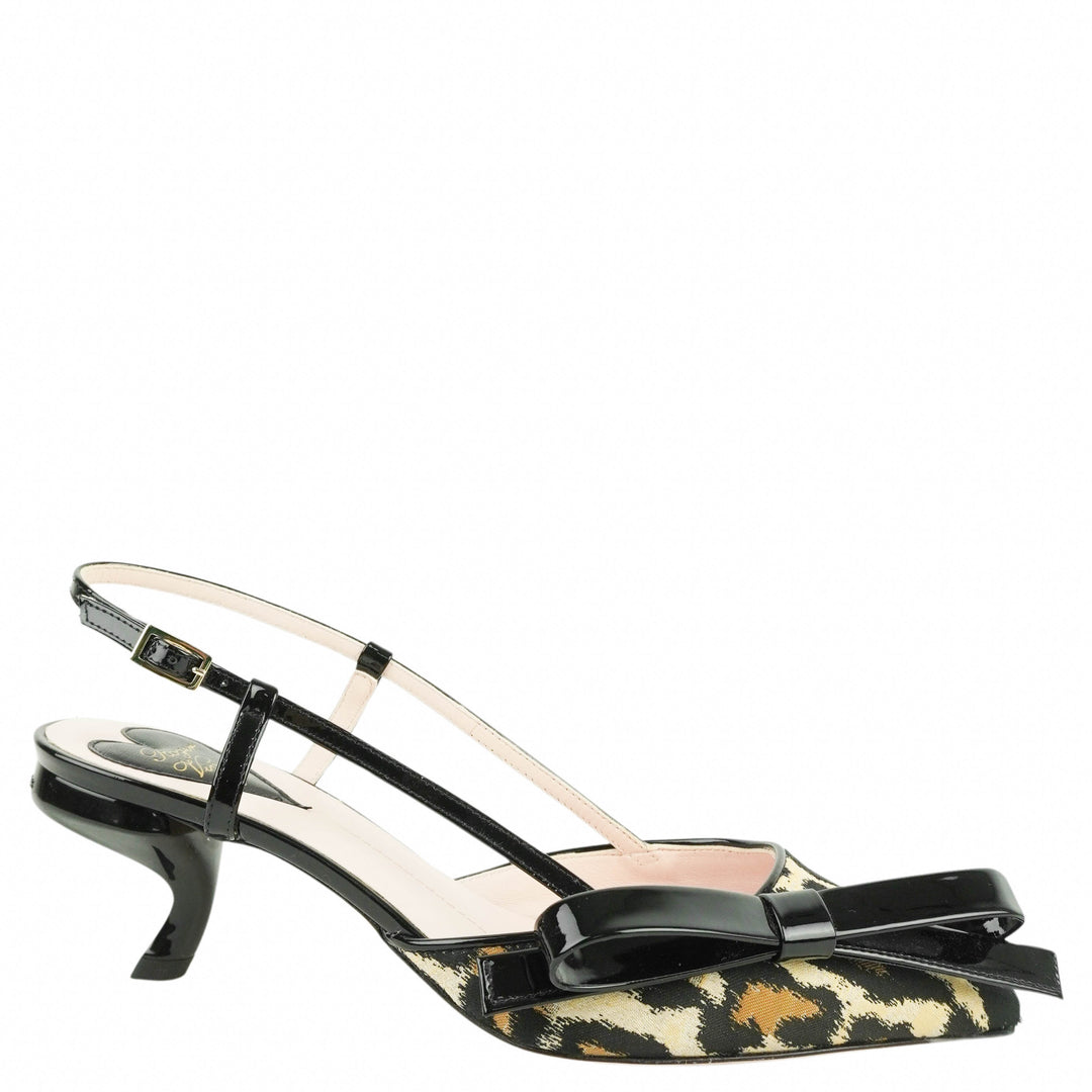 Roger Vivier Slingback Heels in Leopard - Discounts on Roger Vivier at UAL