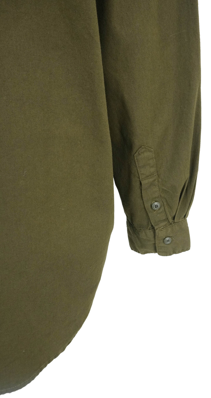 NSF Cotton Button-Up in Dark Green - Discounts on NSF at UAL