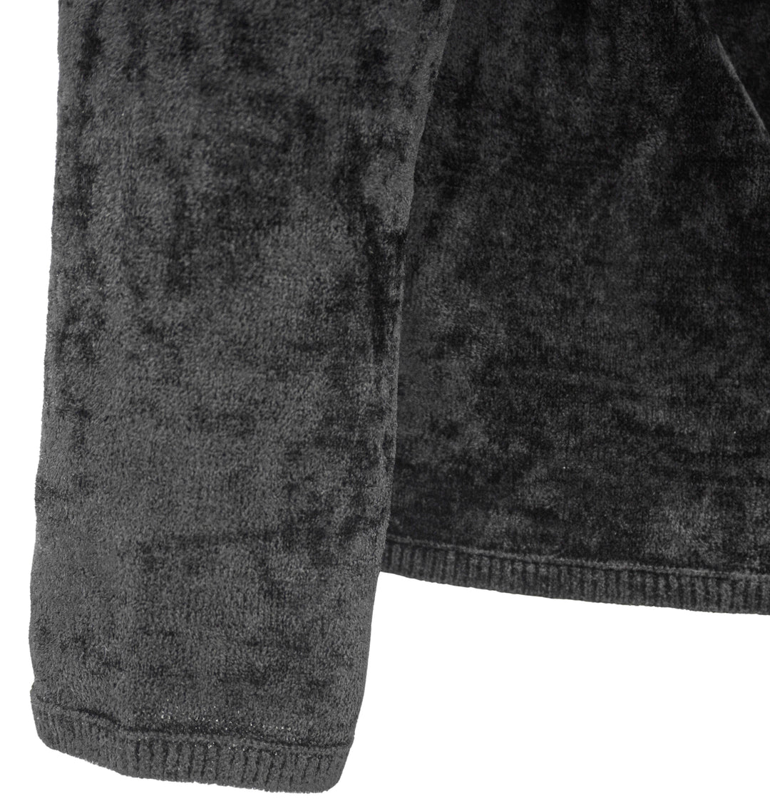 Comme des Garçons Chenille Hoodie Sweater in Black - Discounts on COMME des GARÇONS at UAL