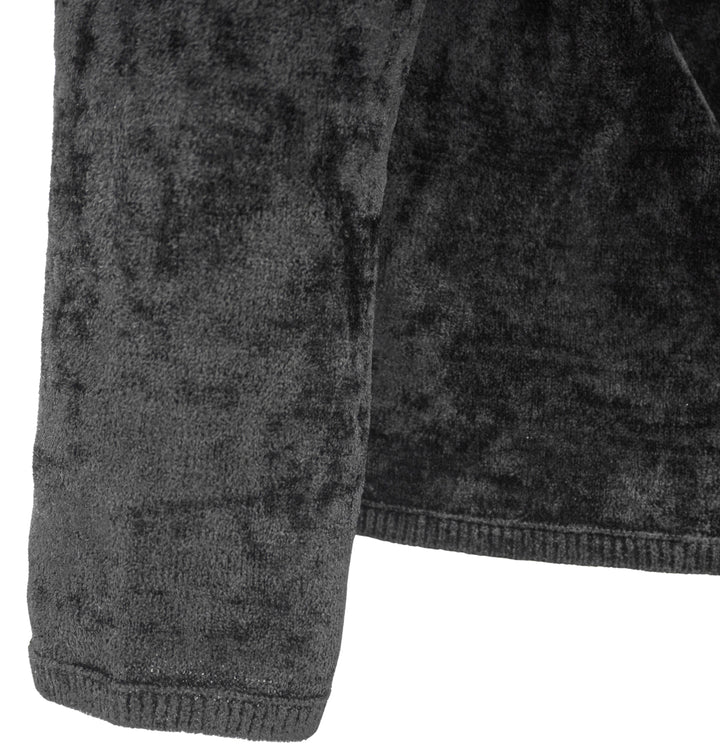 Comme des Garçons Chenille Hoodie Sweater in Black - Discounts on COMME des GARÇONS at UAL