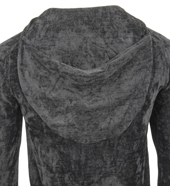 Comme des Garçons Chenille Hoodie Sweater in Black - Discounts on COMME des GARÇONS at UAL