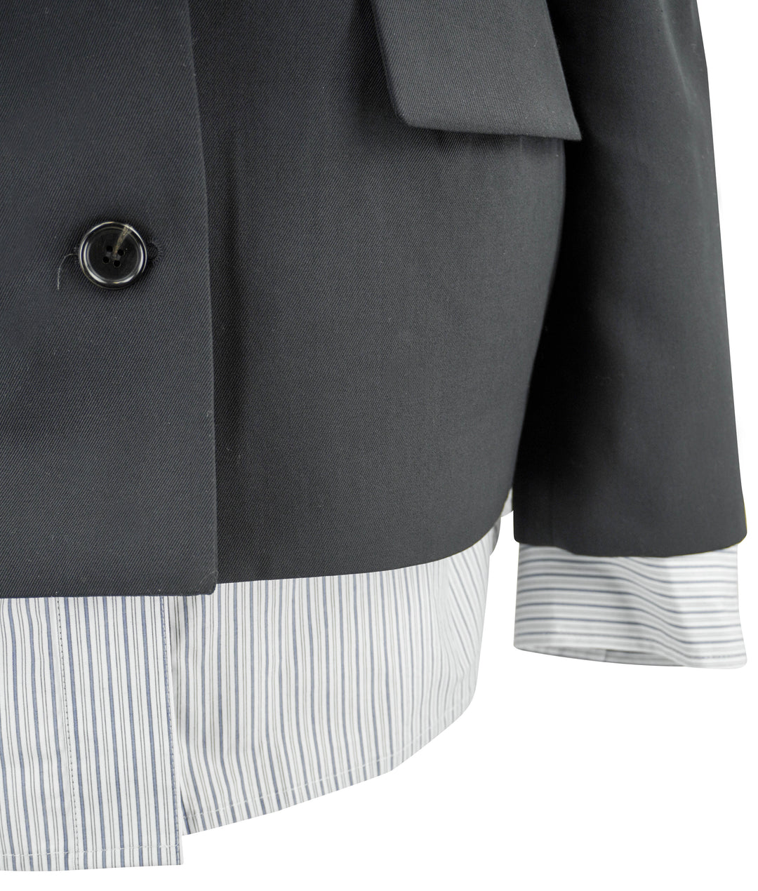 Pushbutton Layered Blazer in Navy - Discounts on PushBUTTON at UAL