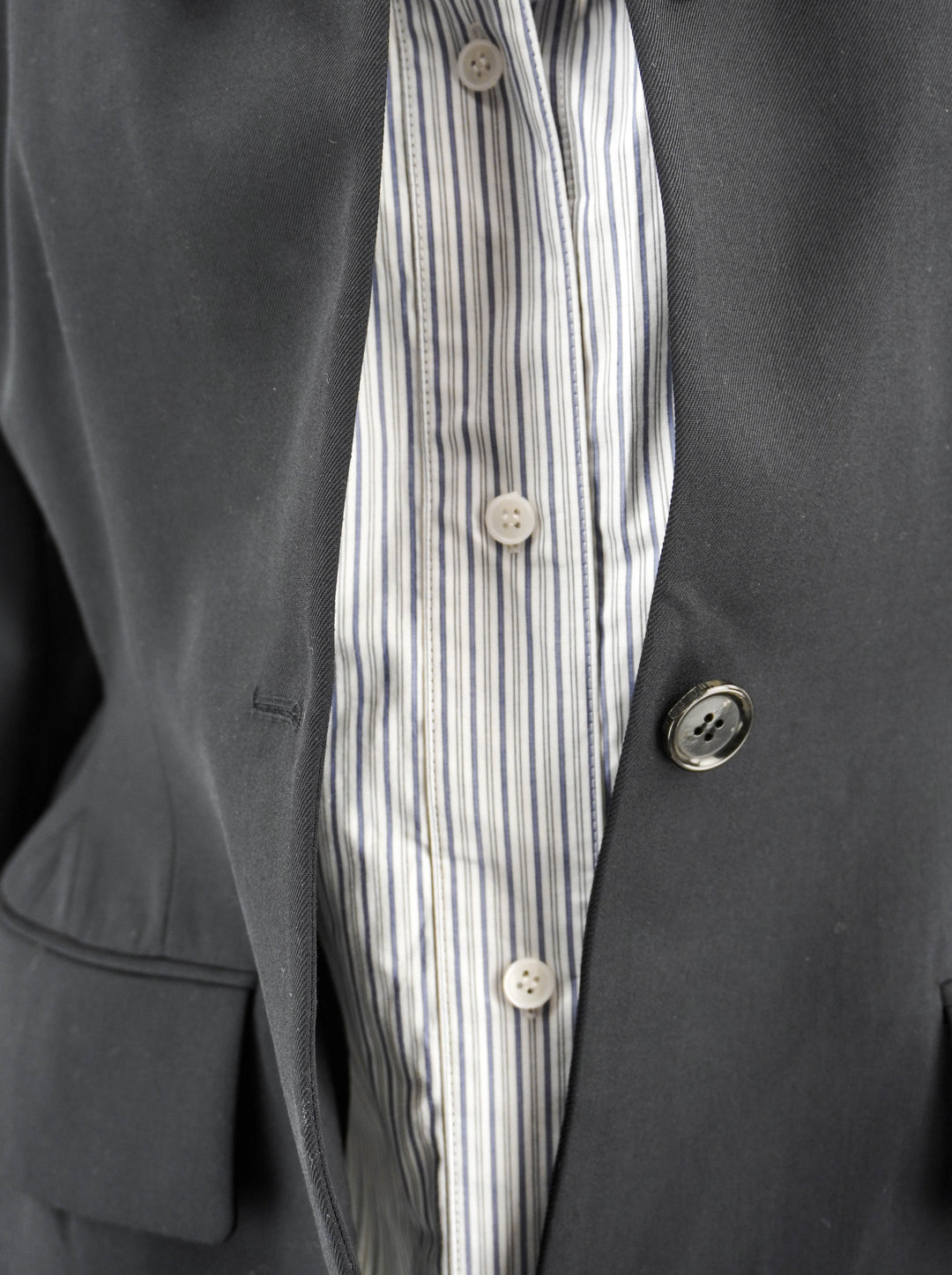 Pushbutton Layered Blazer in Navy - Discounts on PushBUTTON at UAL